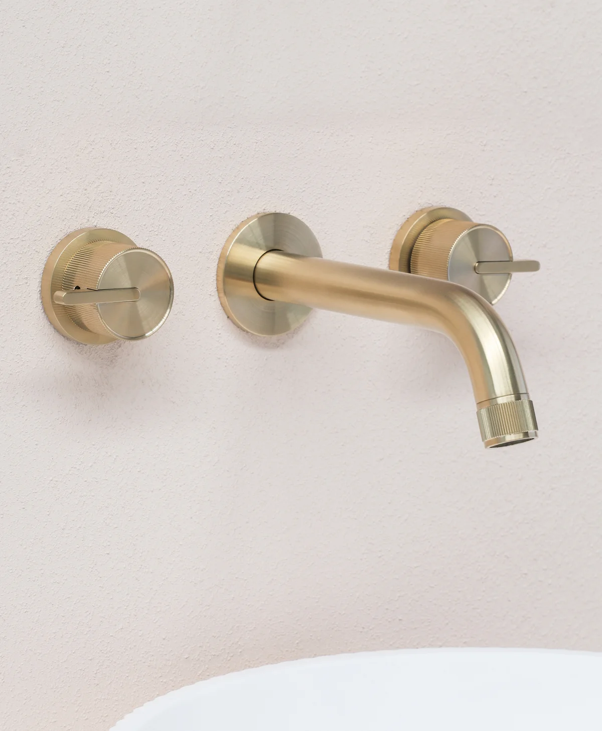 Namika Basin Mixer in brushed brass